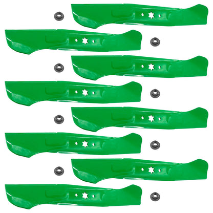 Deck Blades with Nuts for Cub Cadet LTX1045 LTX1046 RZTS46 RZTL46 (46") (2016–2021)