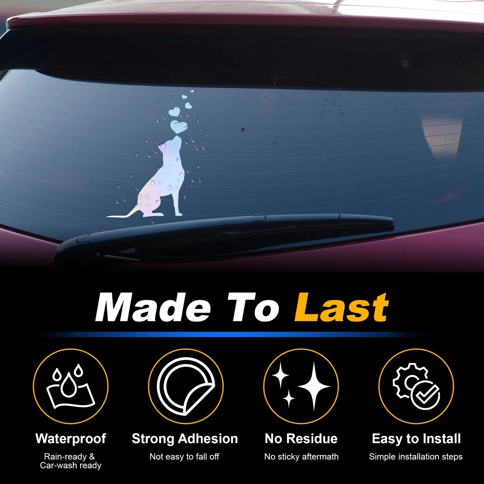 Reflective Bumper Decal for Dog Vomits (Personalized)
