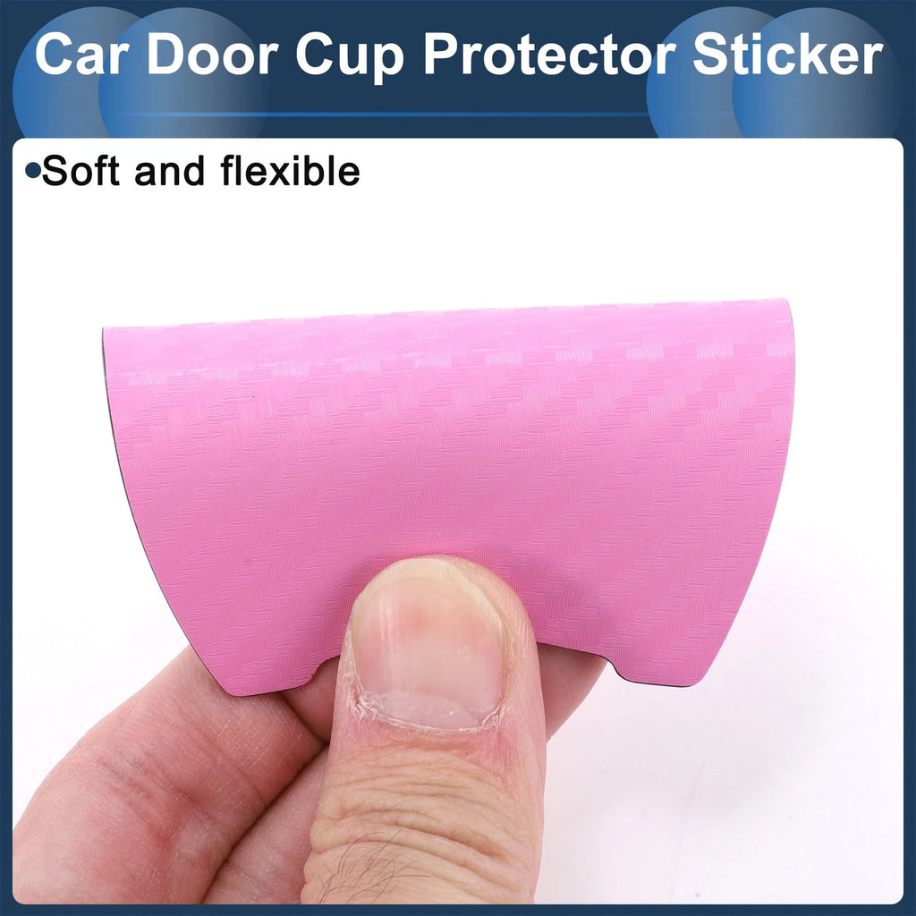 3D Car Door Handle Scratch Protector for Universal Vehicles (68x85mm)