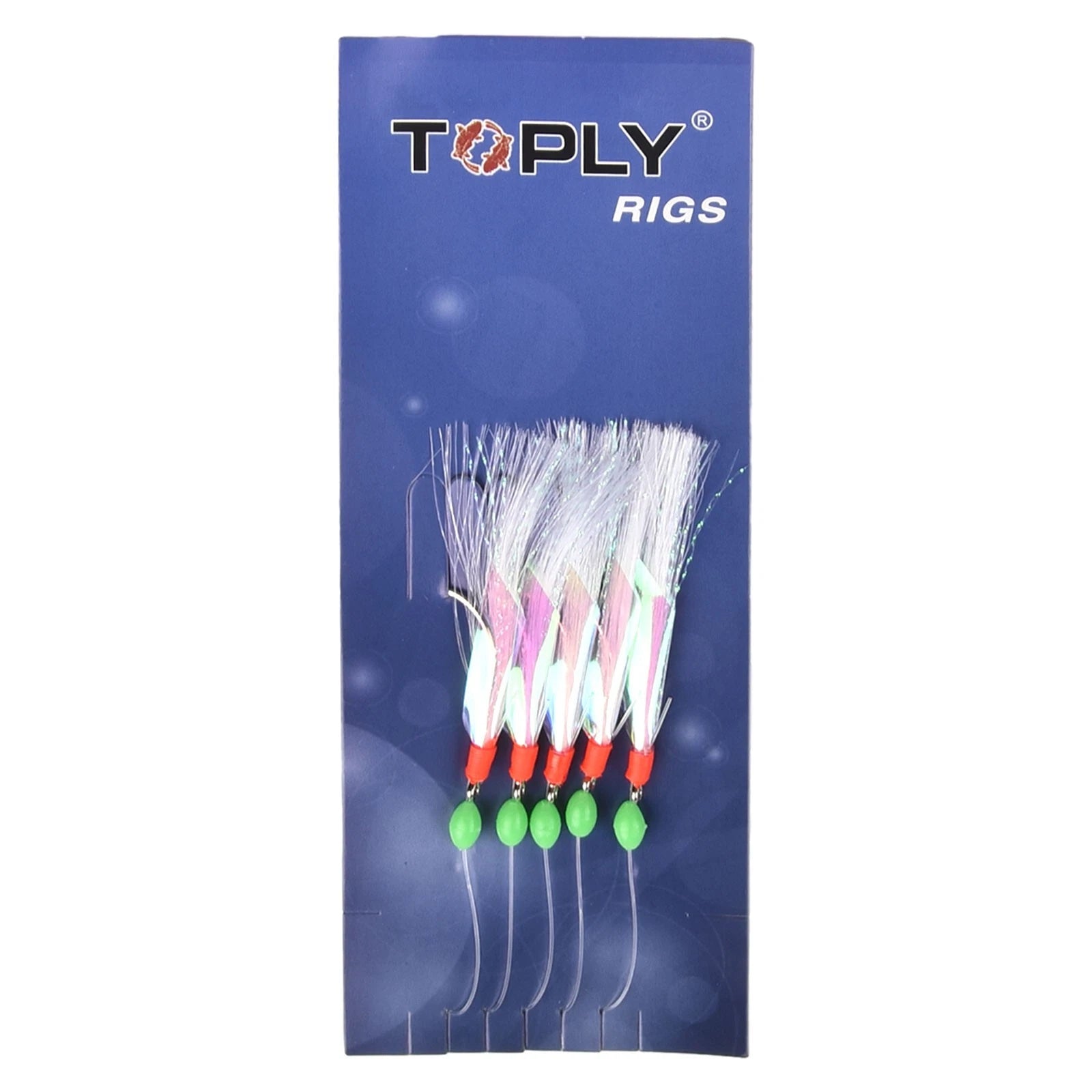 5 Hook Sabiki Bait Feather Fishing Rig for Mackerel (Multi-size)
