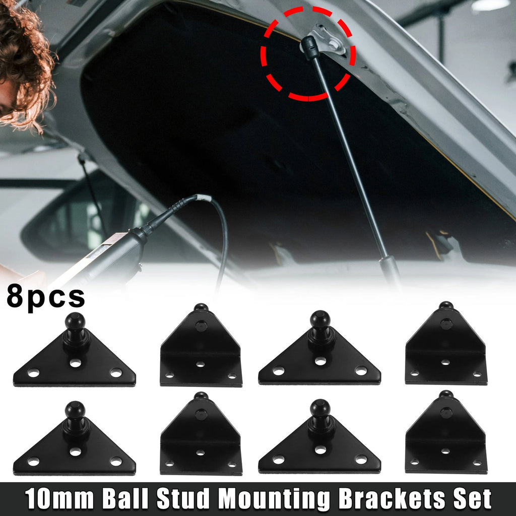 8pcs Ball Studs Mounting Brackets for Gas Strut Shock Lift Support