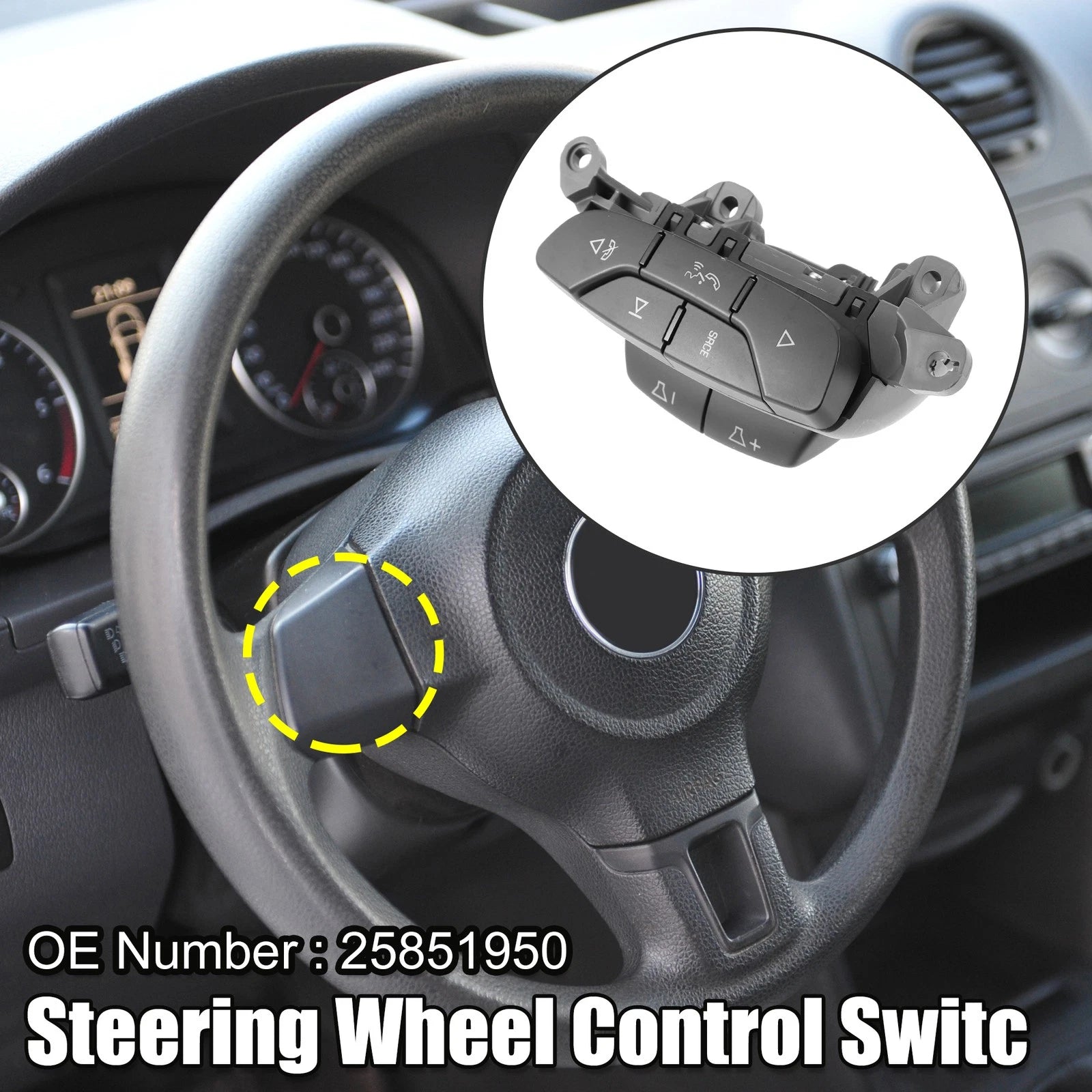 Steering Wheel Volume Control Switch for Chevrolet Silverado (2014–2018)