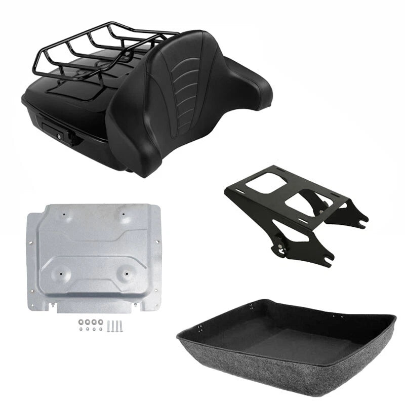 Chopped Trunk Backrest Mount Rack Plate for Harley Electra Glide (2014–2026)