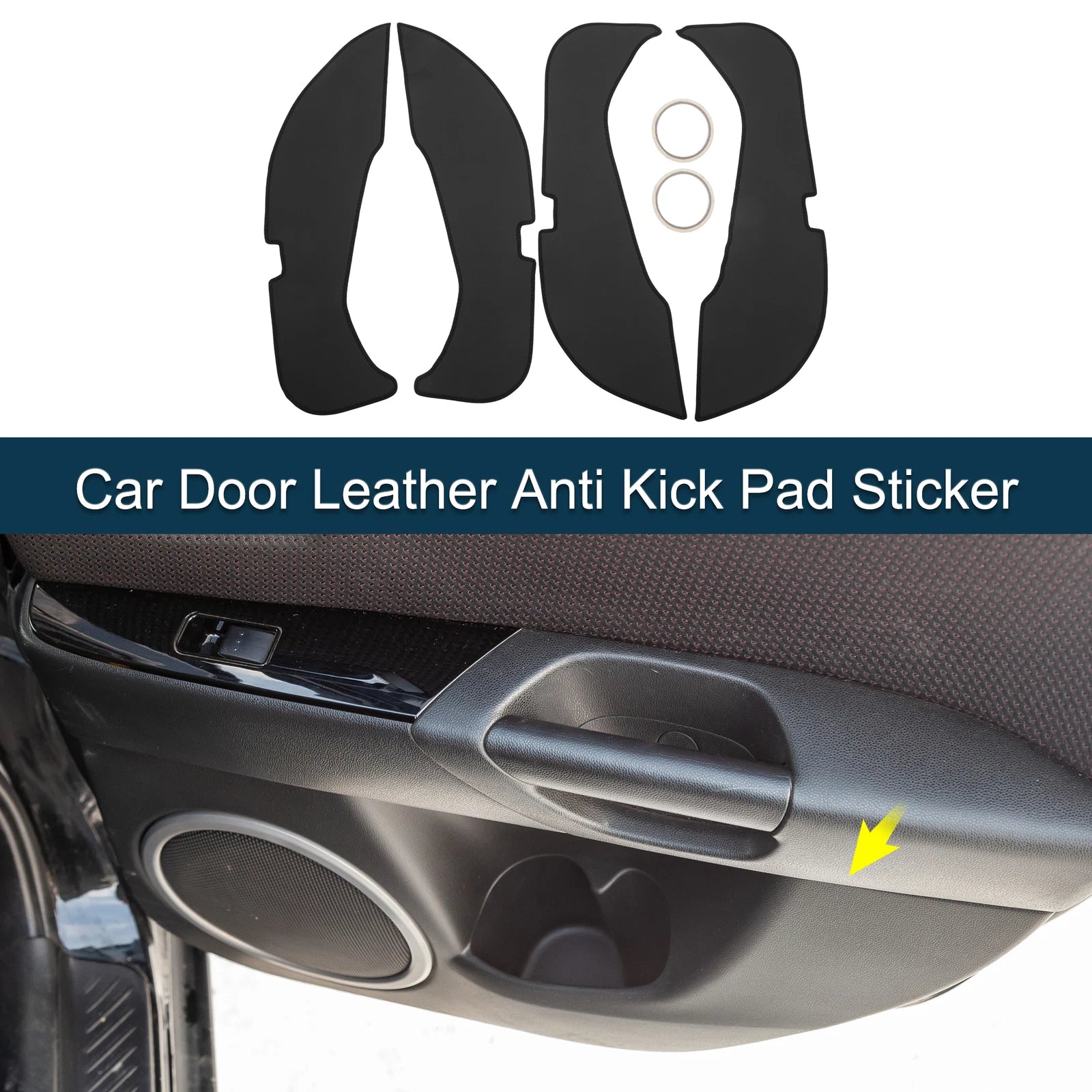 Car Door Leather Anti Kick Pad Sticker for Mercedes-Benz E Class (2016–2016)