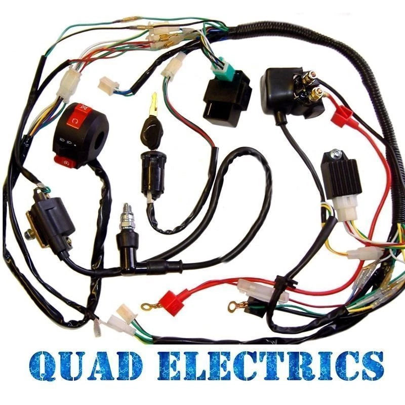 Wiring Loom CDI Solenoid for 50cc 70cc 110cc ATV Quad Buggy