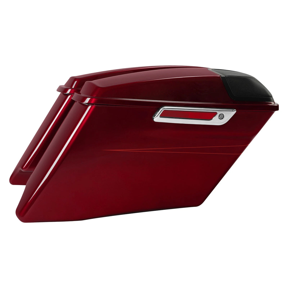 4" Stretched Hard Saddlebags for Harley Road Glide (2015–2025) Velocity Red Sunglo
