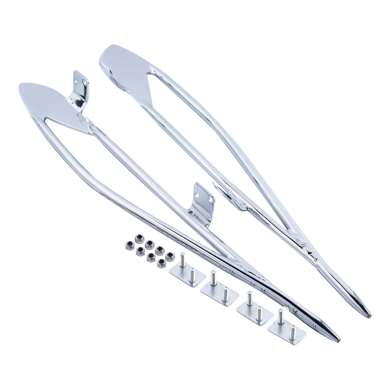 Chrome Saddlebag Protector Rails for Indian Chieftain Springfield (2014–2023)
