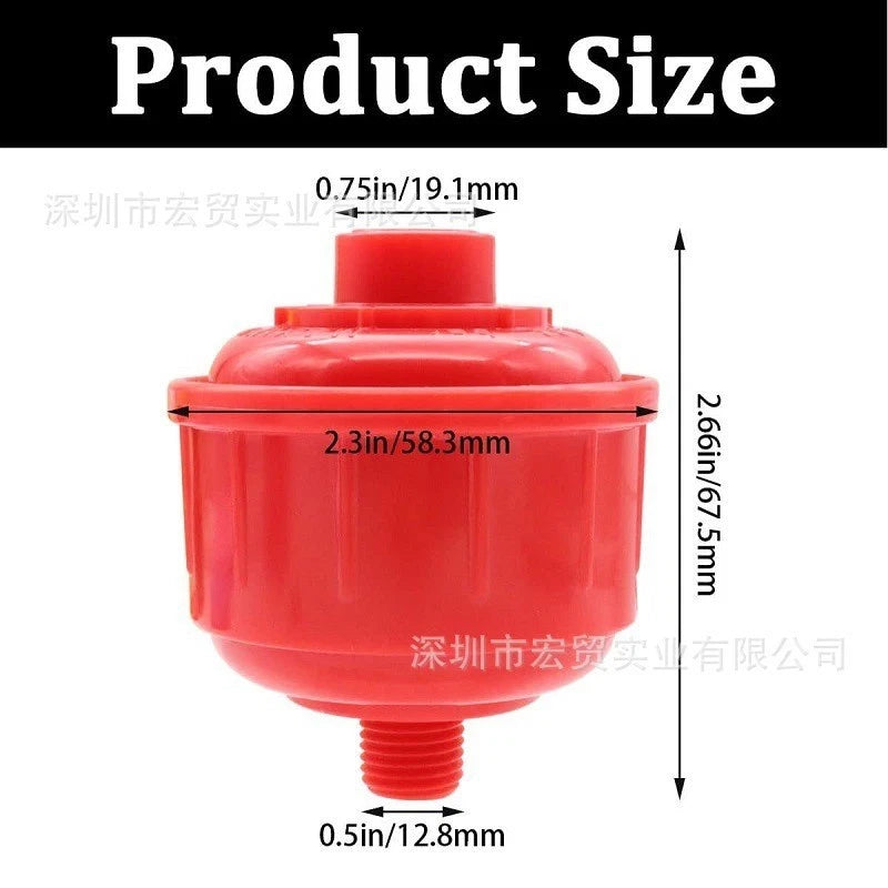 High Flow Air Filter for HVLP Spray Equipment (1/4 Inch Thread)