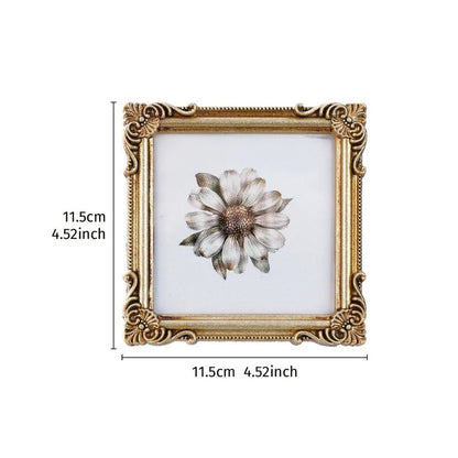 Floral Carved Vintage Resin Frame for Classic Cars