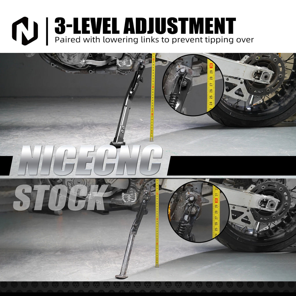 NICECNC Adjustable Kickstand for Suzuki DRZ400 E S SM (2000–2024)
