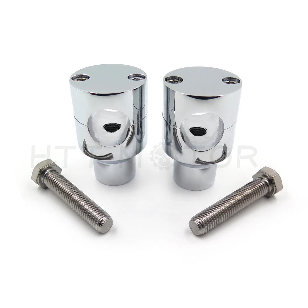 Chrome 25mm Handlebar Riser Clamp for Harley Cruiser