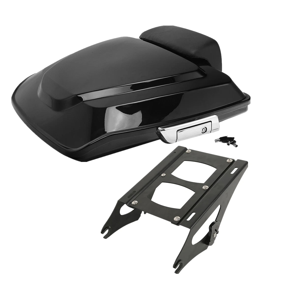 Razor Trunk Backrest Pad Mount Rack for Harley Touring Road Glide (2014–2023)