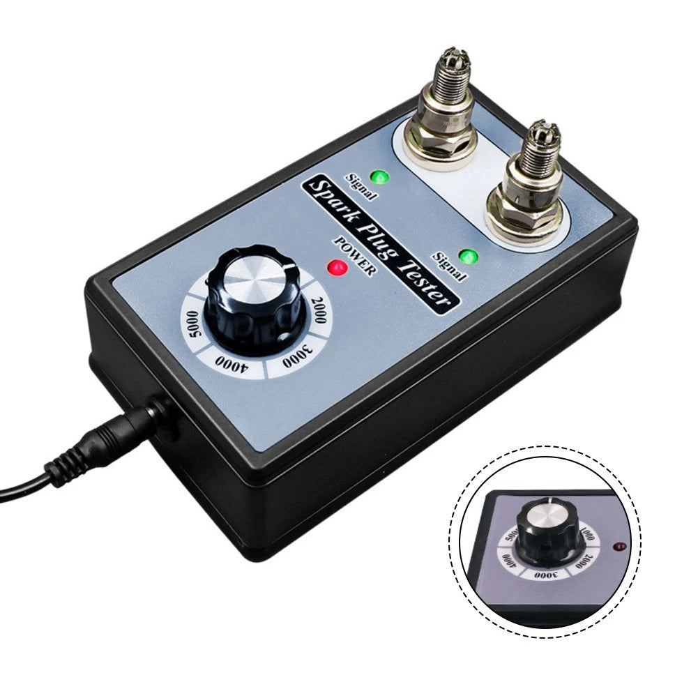 Adjustable Dual Hole Spark Tester for Car Motorcycle Ignition System Diagnostic