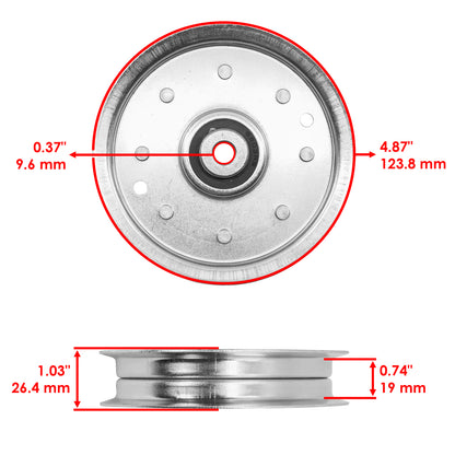 Idler Pulley Replacement for Toro LX420 LX466 LX468 LX500 LX426 (1994–1994)