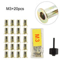 21PCS Nut Head Rivet for Industrial Equipment