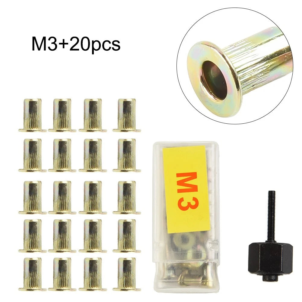 21PCS Nut Head Rivet for Industrial Equipment