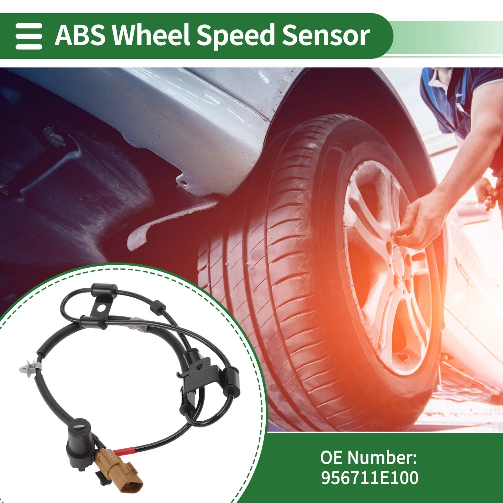 ABS Wheel Speed Sensor No. 956711E100 for Hyundai Accent (2005–2011)