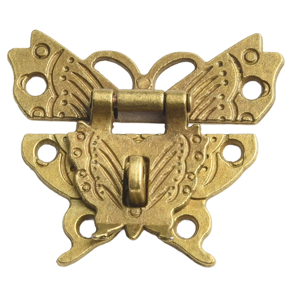 Antique Bronze Hasp Latch for Decorative Boxes (No specific years/models)