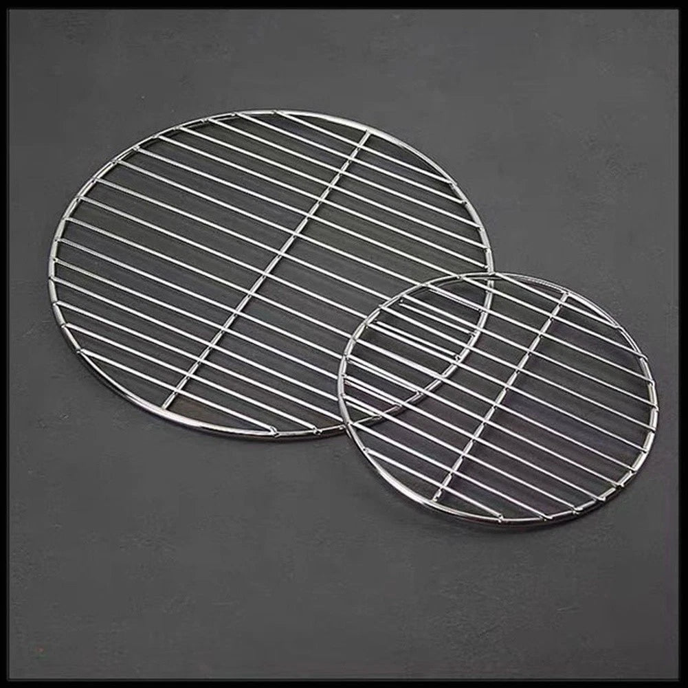 38cm Round Stainless Steel BBQ Grid for Grilling Baking Roasting