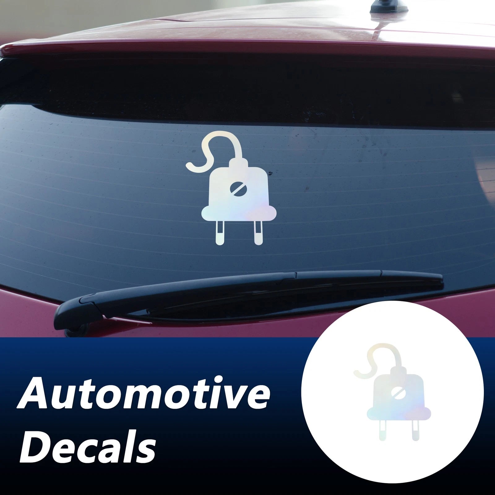 Reflective Bumper Decal for - Colorful Laser Plug