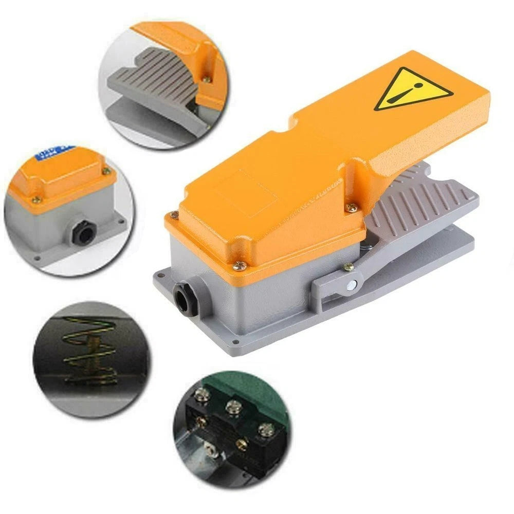 Foot Switch Pedal AC380V/DC220V 15A SPDT for Various Applications
