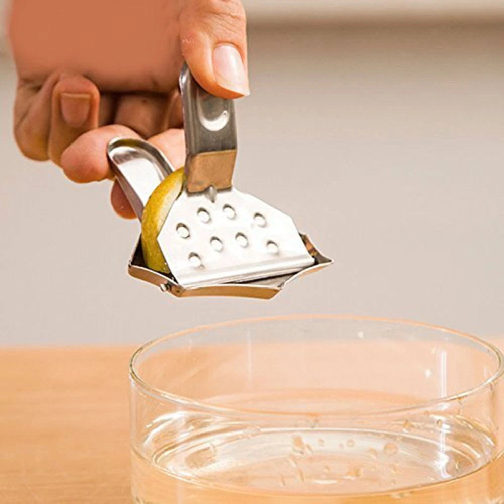 Manual Citrus Press for Limes Oranges (Stainless Steel)