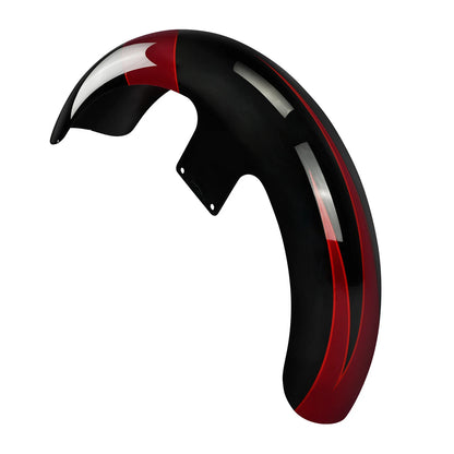 21" Front Fender for Harley Electra Glide (1997–2013) Starfire Black/Atomic Red