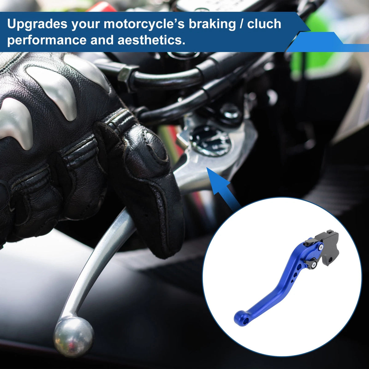 Adjustable Short Brake Clutch Lever for Triumph Scrambler 400X (2024–2025) Blue