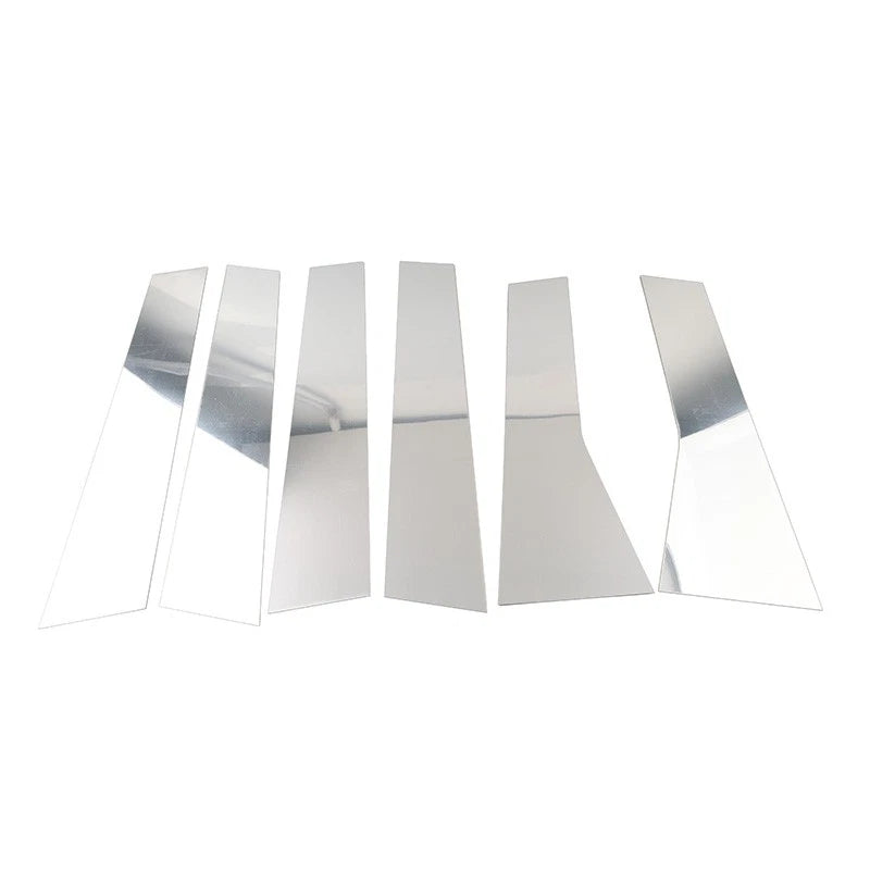 Pillar Post Door Window Cover Trim Kit for Mitsubishi Outlander (2022–2024) Silver
