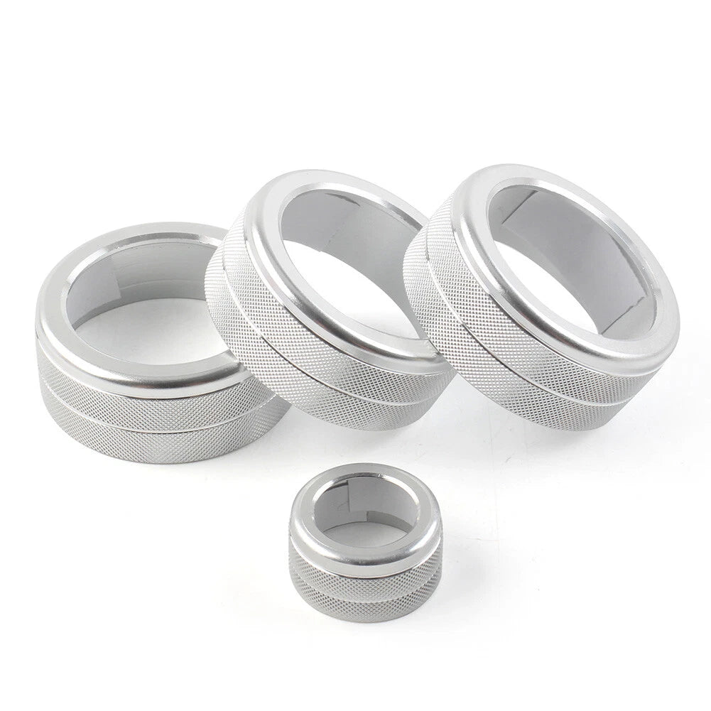 Silver AC Climate Control Knob Ring Cover for Honda Civic CR-V (2023-2024)