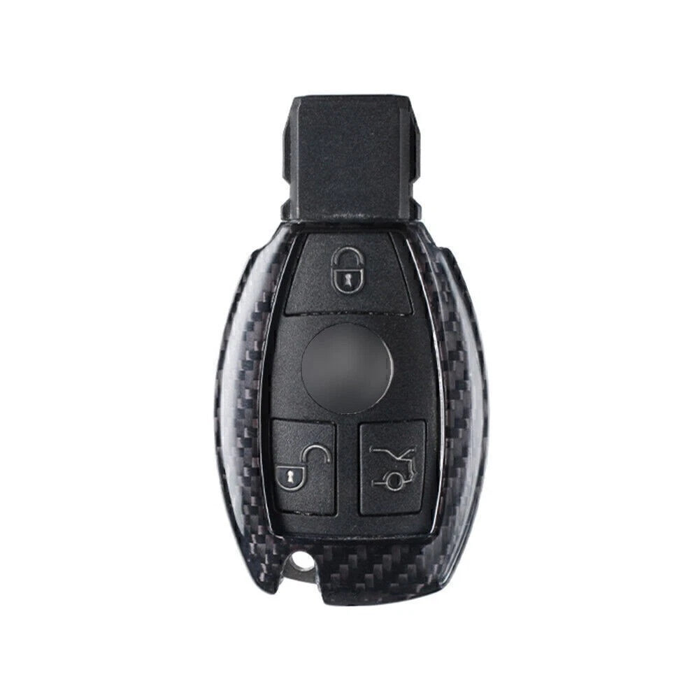 Carbon Fiber Key Shell Cover for Mercedes Benz CLA CLS CLK (2013–2020)
