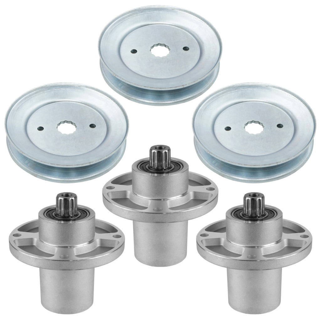 Deck Spindle with 5.78" OD Pulley Replacement for Hustler Raptor Flop-Up 7000 (2016–2024)