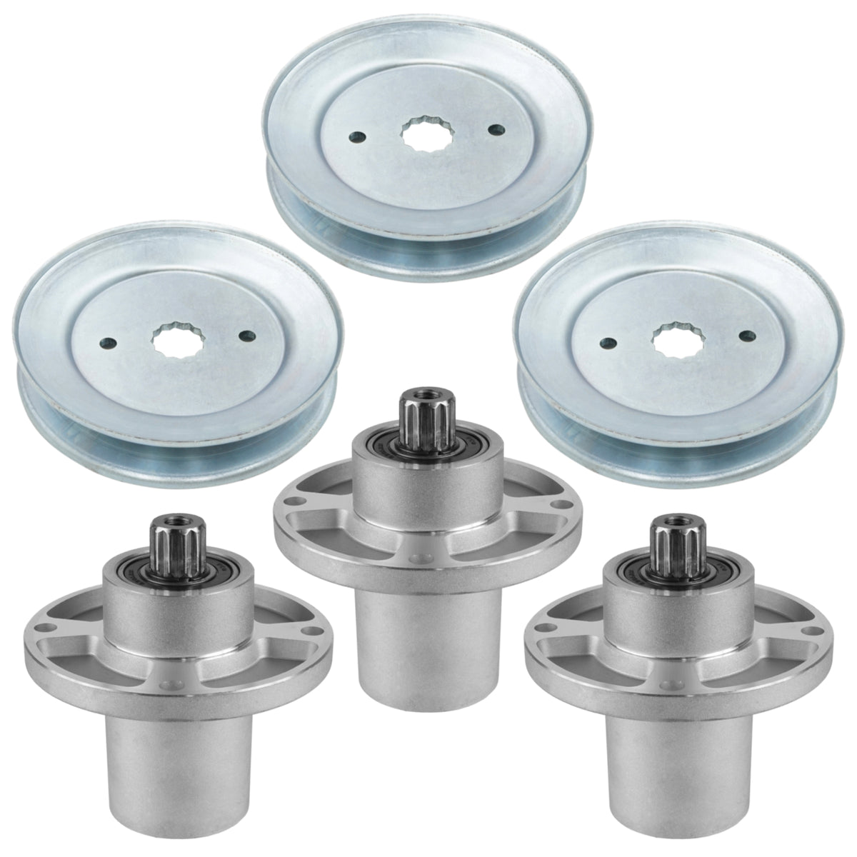 Deck Spindle with 5.78" OD Pulley Replacement for Hustler Raptor Flop-Up 7000 (2016–2024)