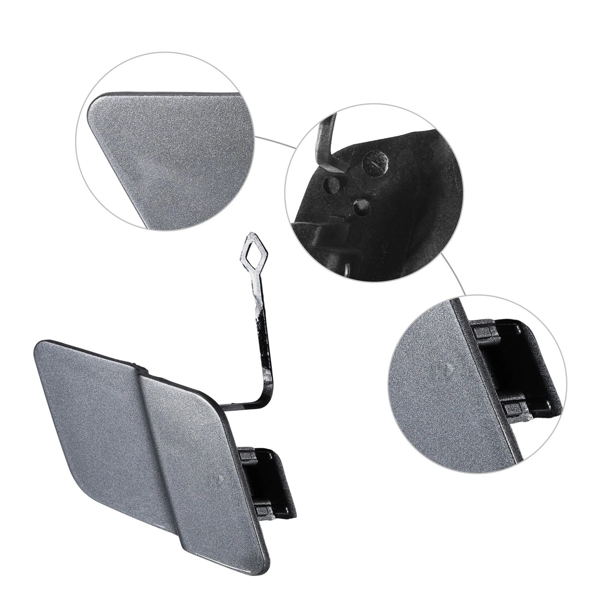 Front Tow Hook Eye Hole Cover Replacement for Mercedes Benz X204 GLK250 (2010–2015)