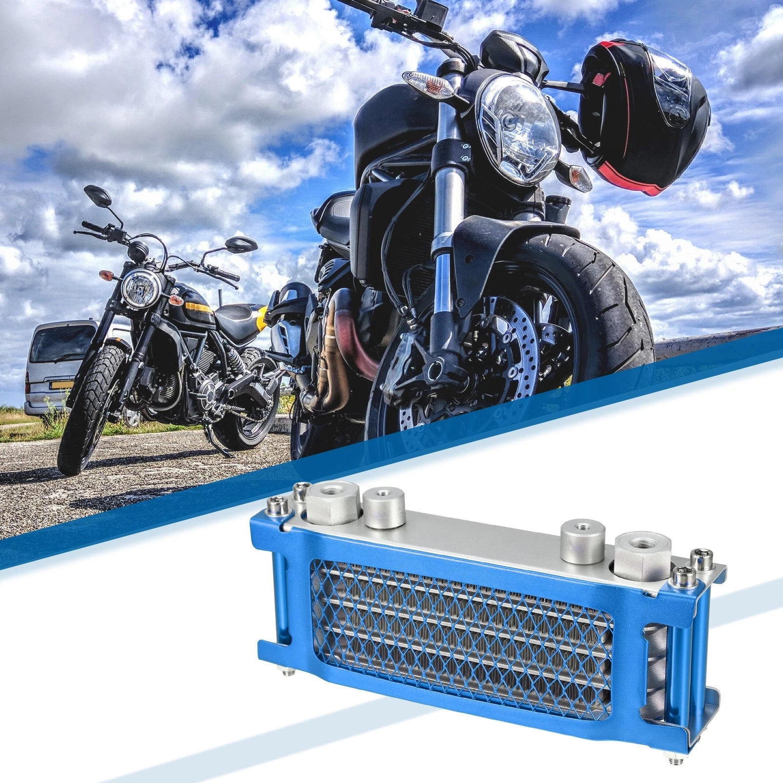 Engine Oil Cooler Radiator for Monkey Bike 50CC 160CC M10 Interface