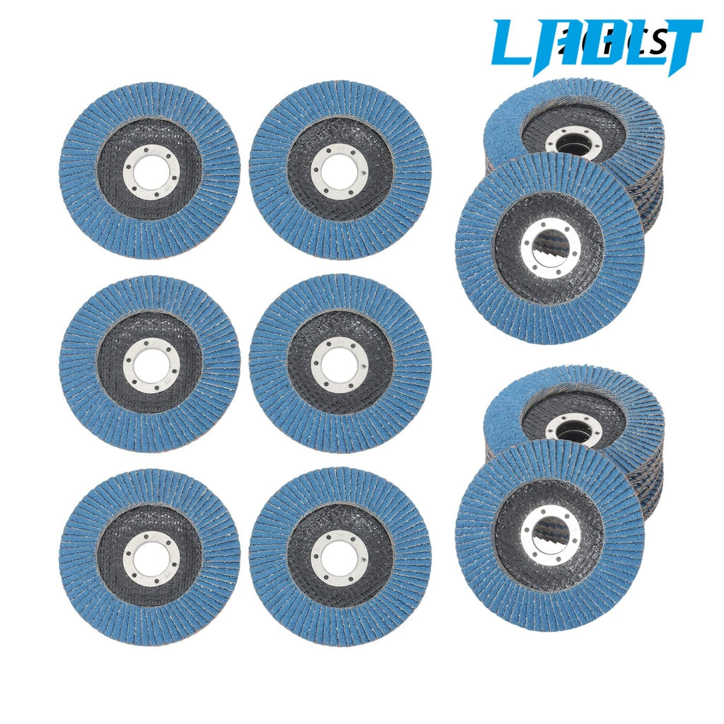 20PCS Ceramic Flap Disc 60 Grit 4.5"×7/8" T29 for Angle Grinder