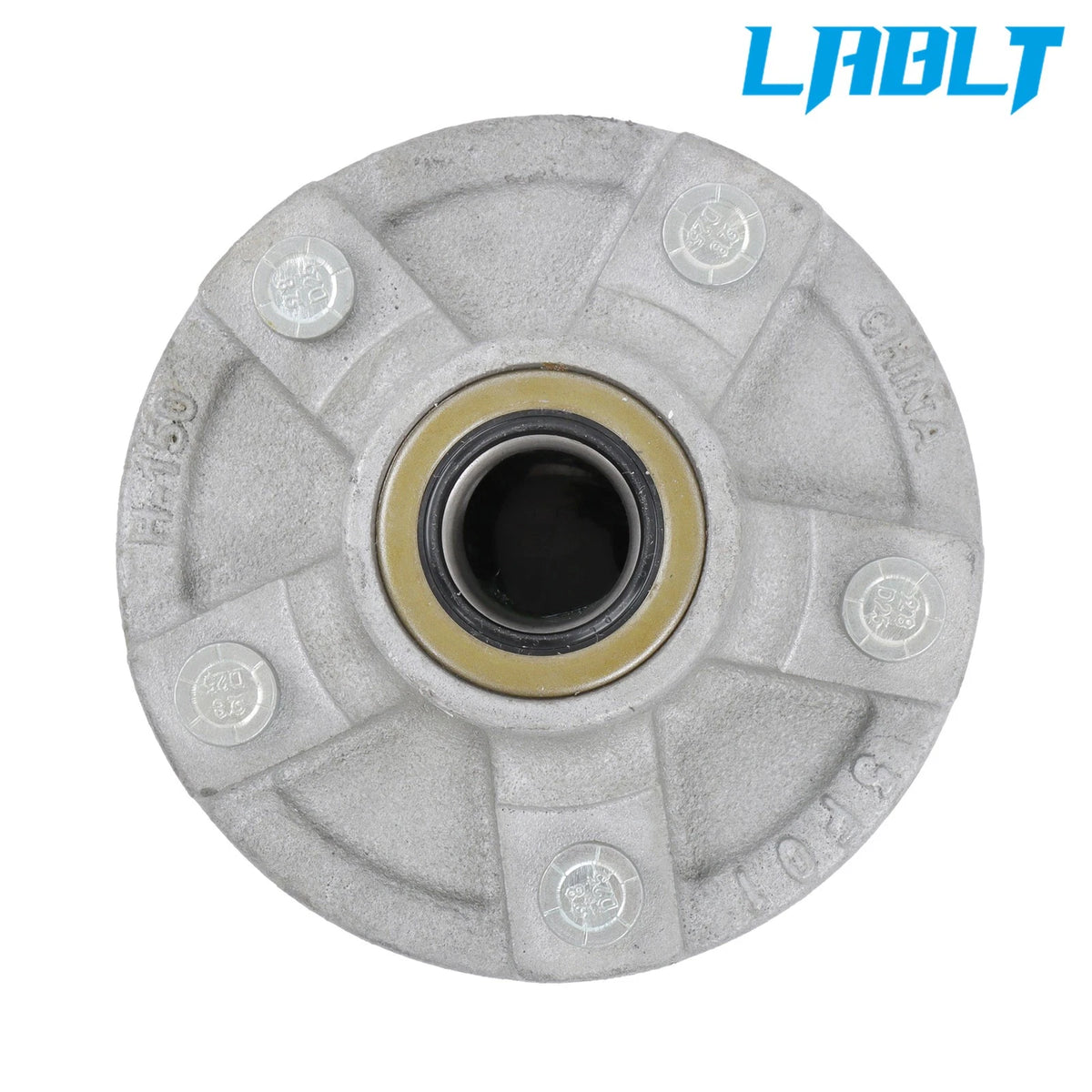 Set of 4 Galvanized Trailer Hub Bearing Kit 5 Lug for 2000lb Spindle