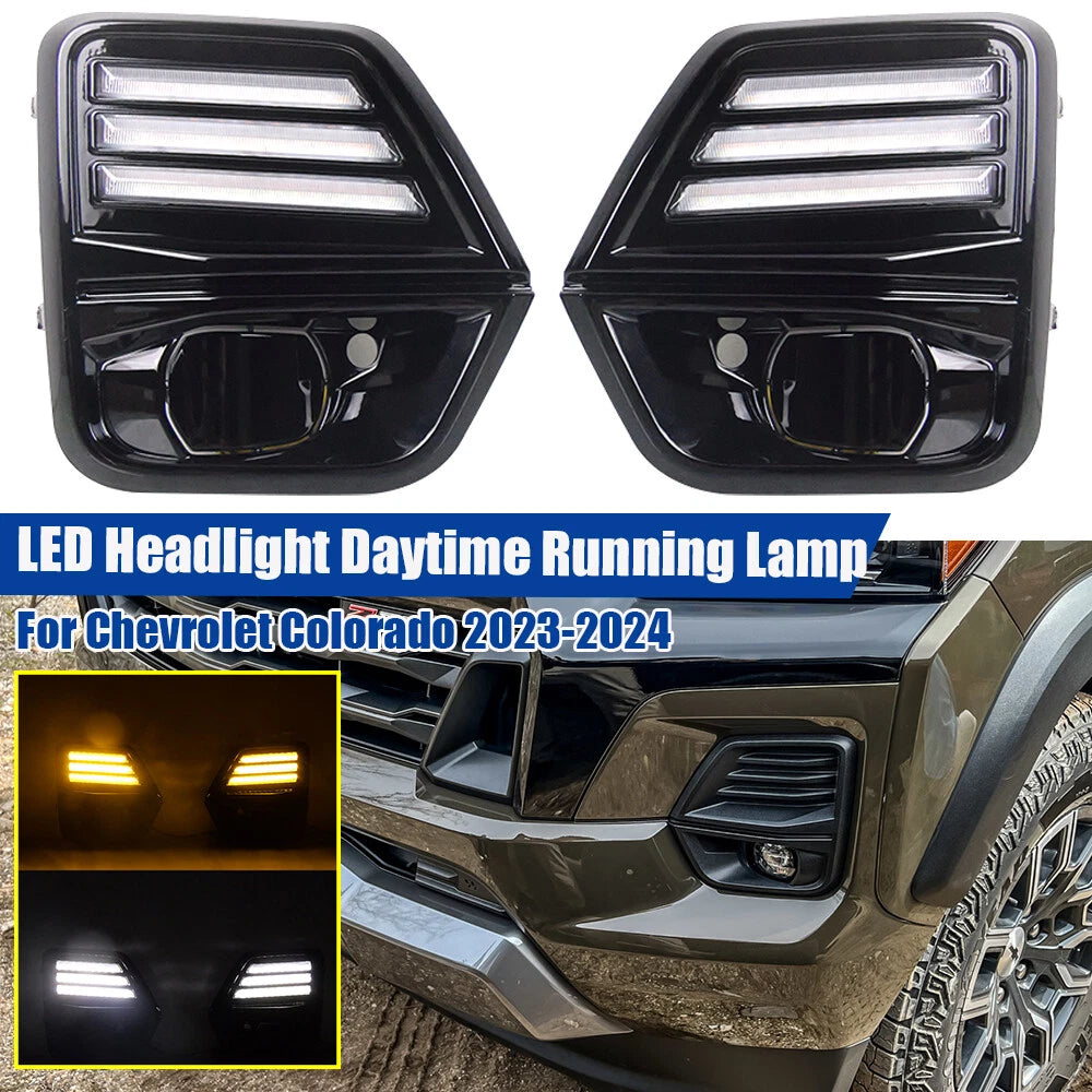 LED Fog Light Daytime Running Light with Turn Signal for Chevrolet Colorado (2023–2024)