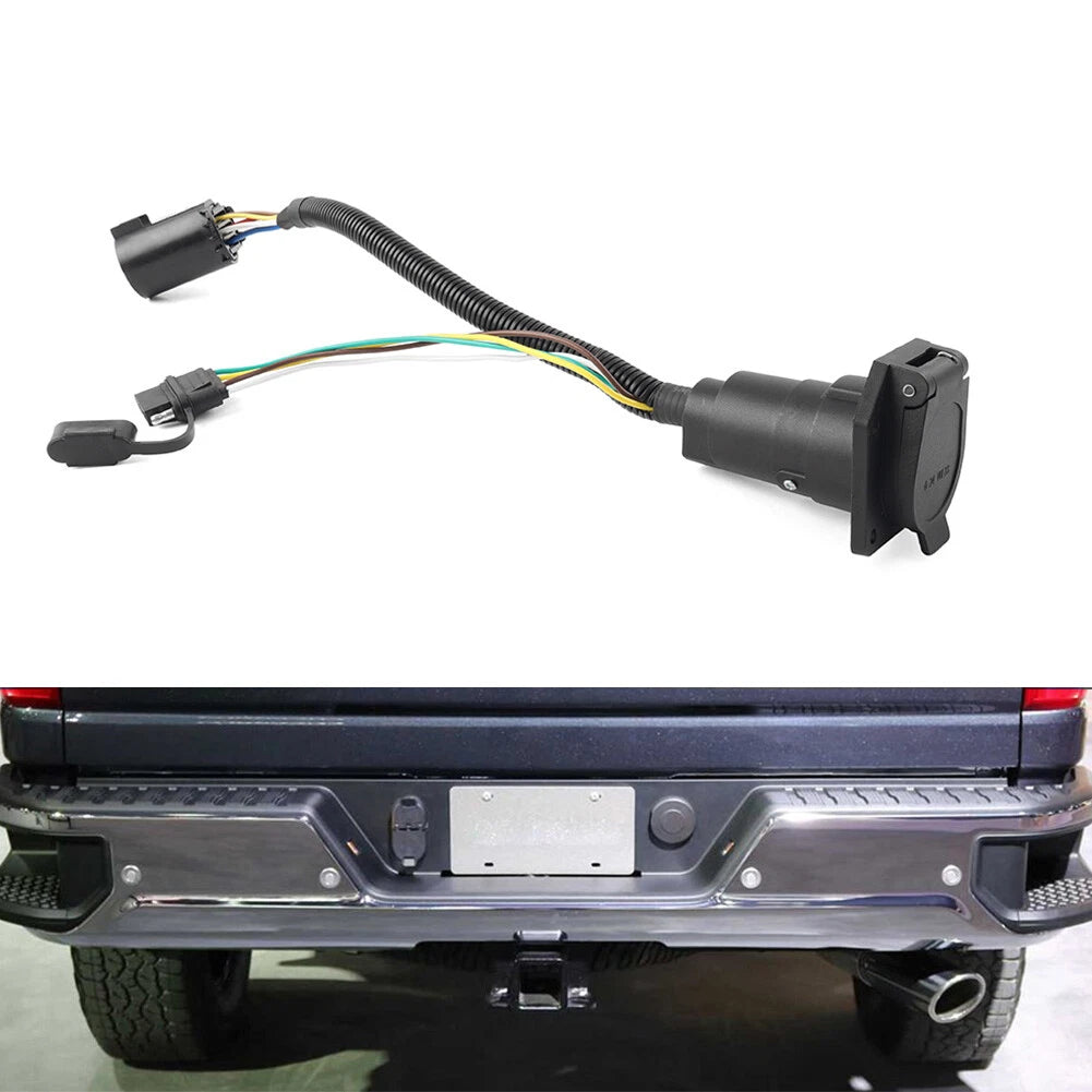 7 Way & 4 Way Flat Trailer Wire Harness Plug Kit for Ford GMC Chevy