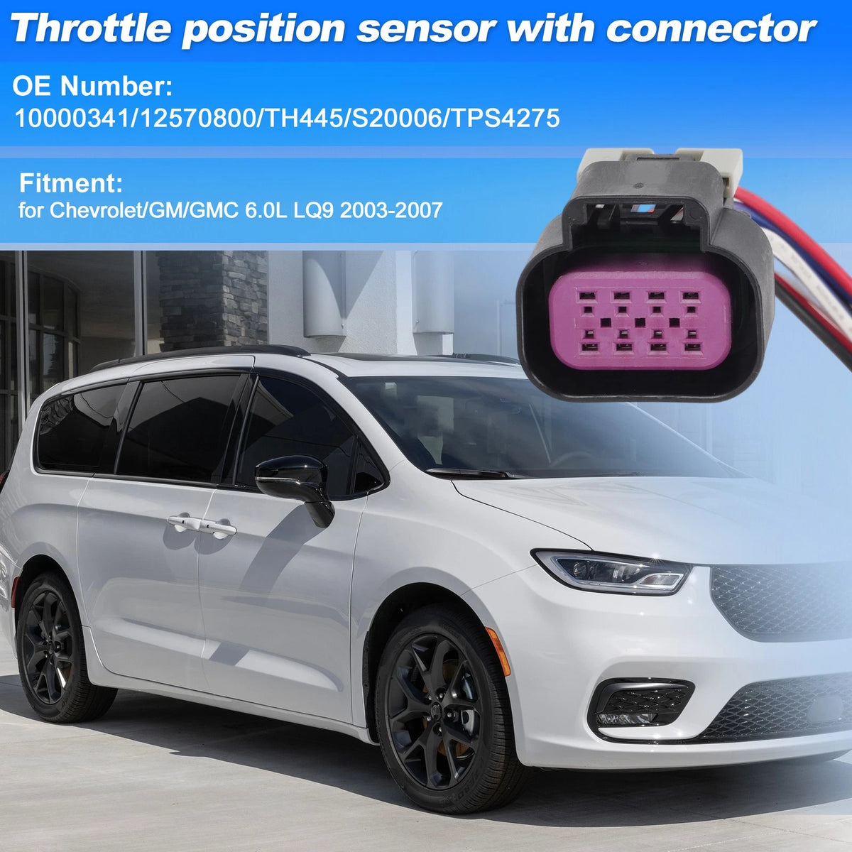 Throttle Body Position Sensor Connector for Chevrolet GM GMC (2003–2007) 10000341