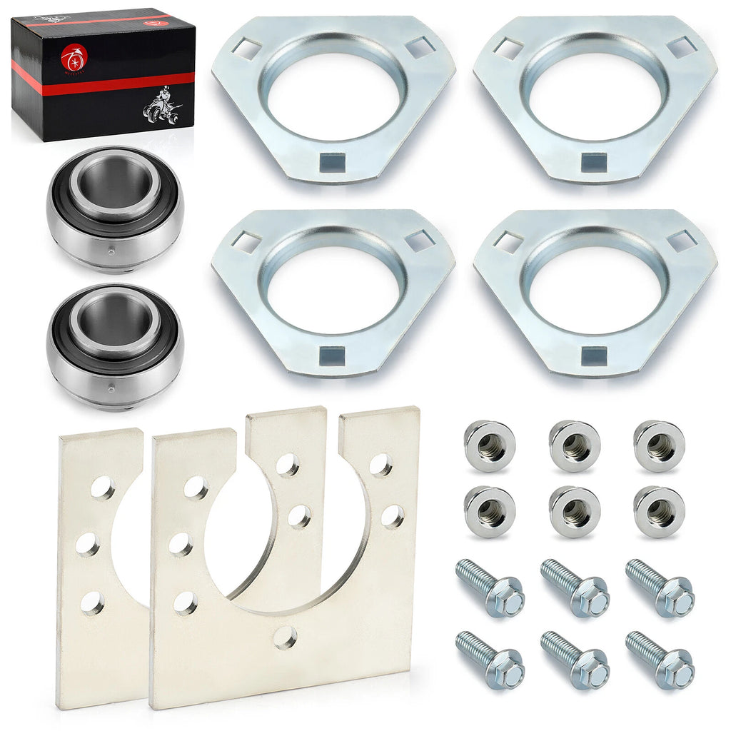 1" Go-Kart Live Axle Bearing Kit (3-Hole) for Go Kart Mini Bike
