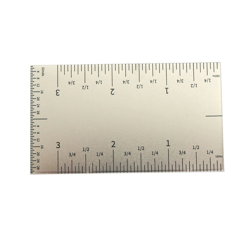 Square Edge Ruler for Compact Installations