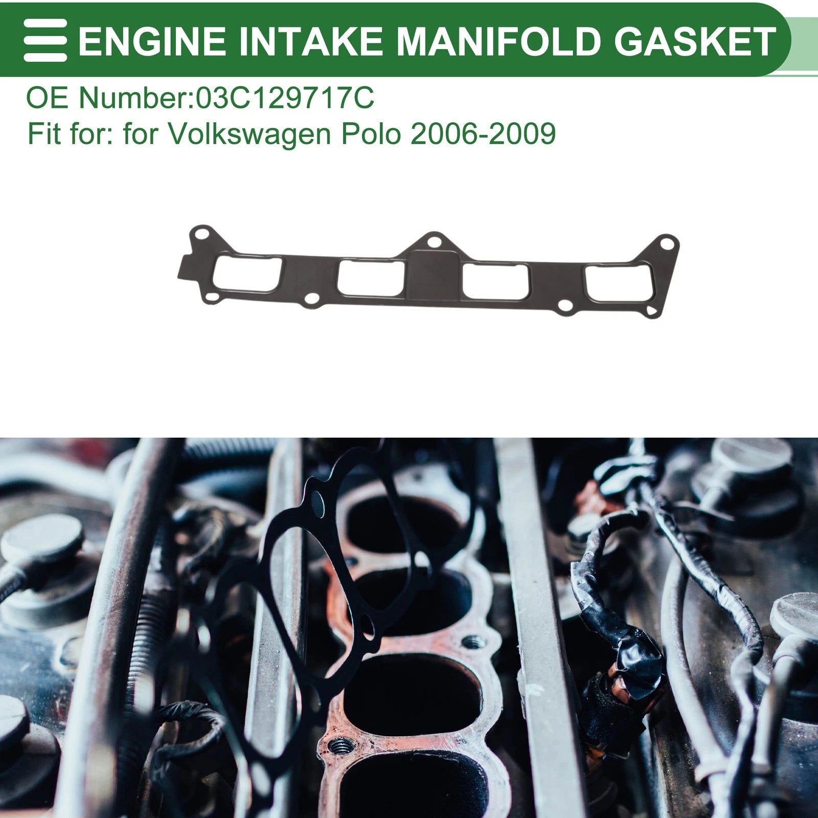 Engine Intake Manifold Gasket Replacement for Volkswagen Polo (2006–2009)