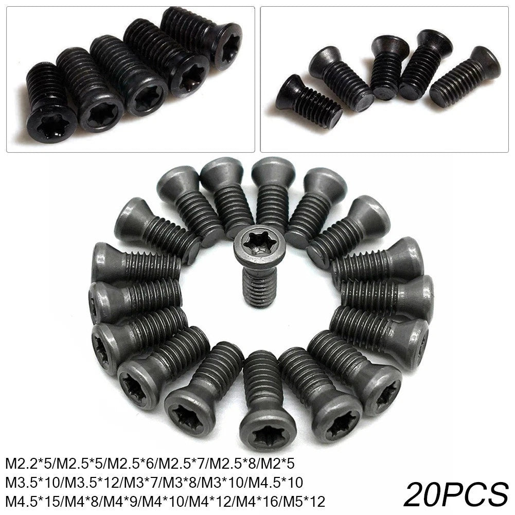 Pack of 20 Carbide Blades for CNC Lathe Tools