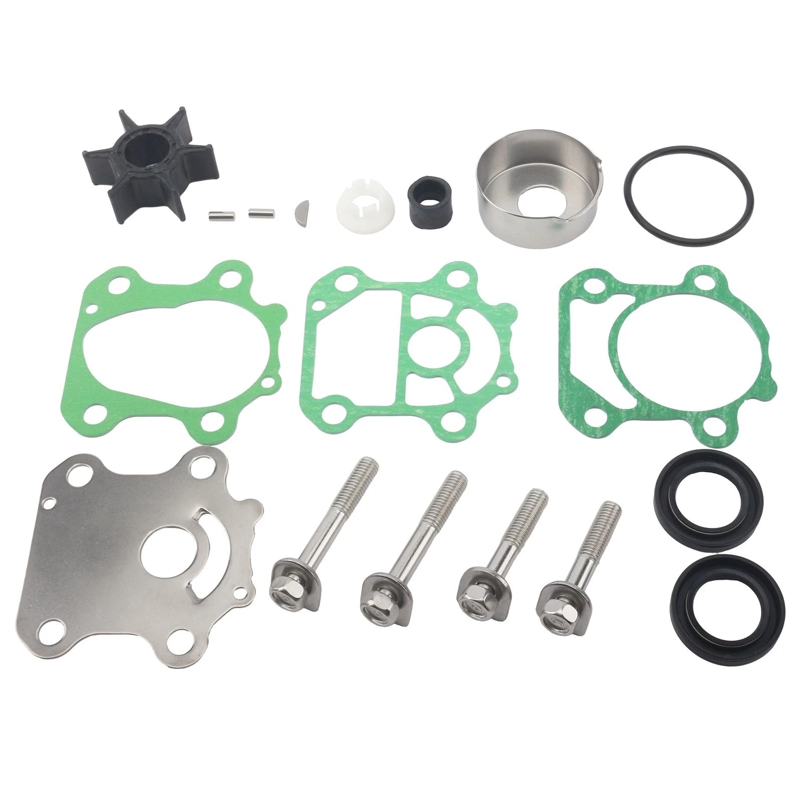 Water Pump Impeller Repair Kit for Yamaha Outboard Motor 4T 70hp (6CJ-W0078-00)