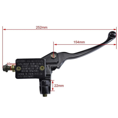 10MM Front Hydraulic Brake Master Cylinder for Dirt Bike/ATV/Quad (R/H)