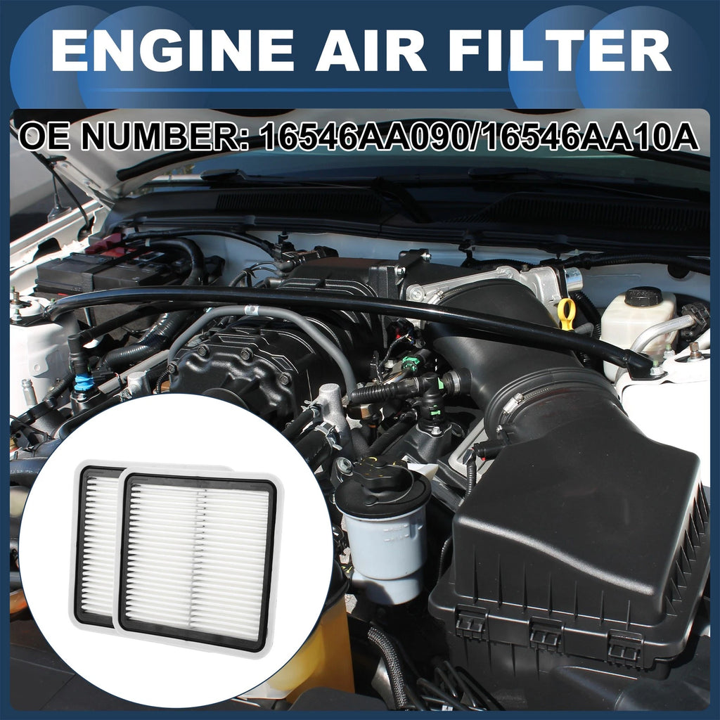 Engine Air Filter Replacement for Subaru Outback 2.5L 2005–2009 (2 Pcs)
