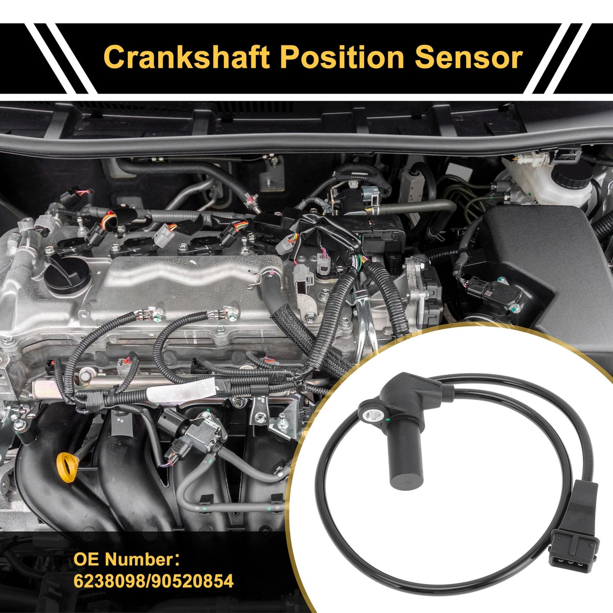 Crankshaft Position Sensor for Opel Astra G, Vauxhall Zafira A (1998–2005)