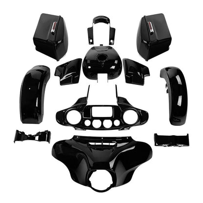 Fairings Bodywork Kit for Harley Touring Street Glide (2014–2024) Vivid Black