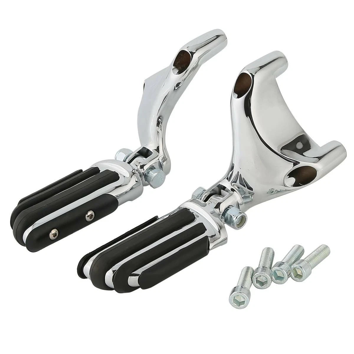 Chrome Passenger Footpeg Mount Bracket for Harley Sportster (2004–2013)